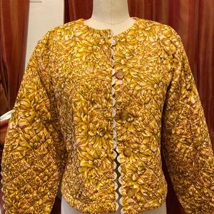 KIKA VARGAS Floral Yellow Jacket